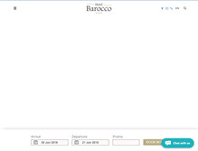 Tablet Screenshot of hotelbarocco.com